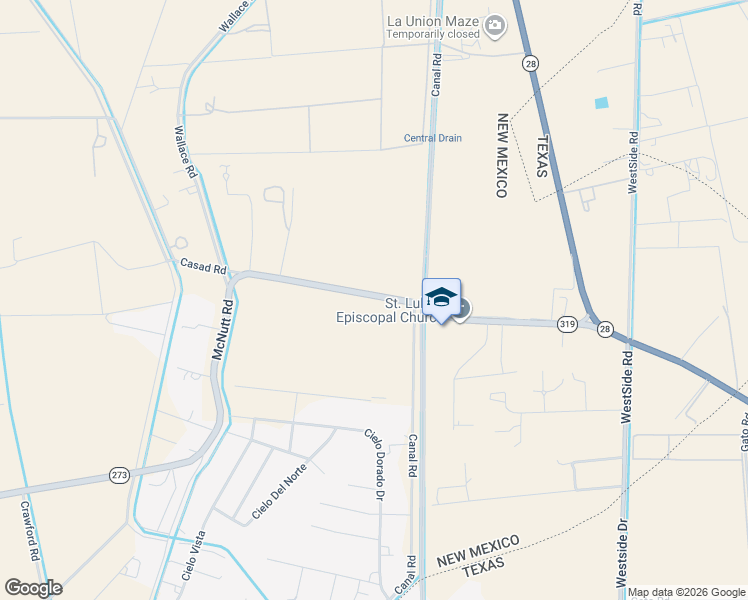 map of restaurants, bars, coffee shops, grocery stores, and more near 7118-7520 McNutt Road in Anthony