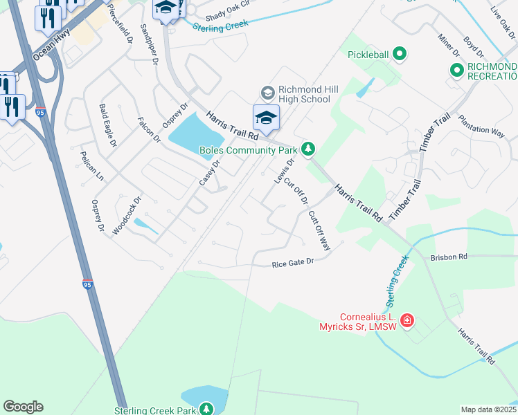 map of restaurants, bars, coffee shops, grocery stores, and more near 58 Dimick Drive in Richmond Hill