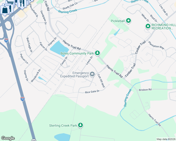 map of restaurants, bars, coffee shops, grocery stores, and more near 173 Reese Drive in Richmond Hill