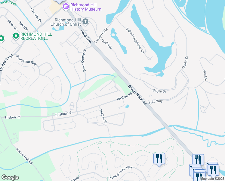 map of restaurants, bars, coffee shops, grocery stores, and more near 224 Holly Hill Road in Richmond Hill