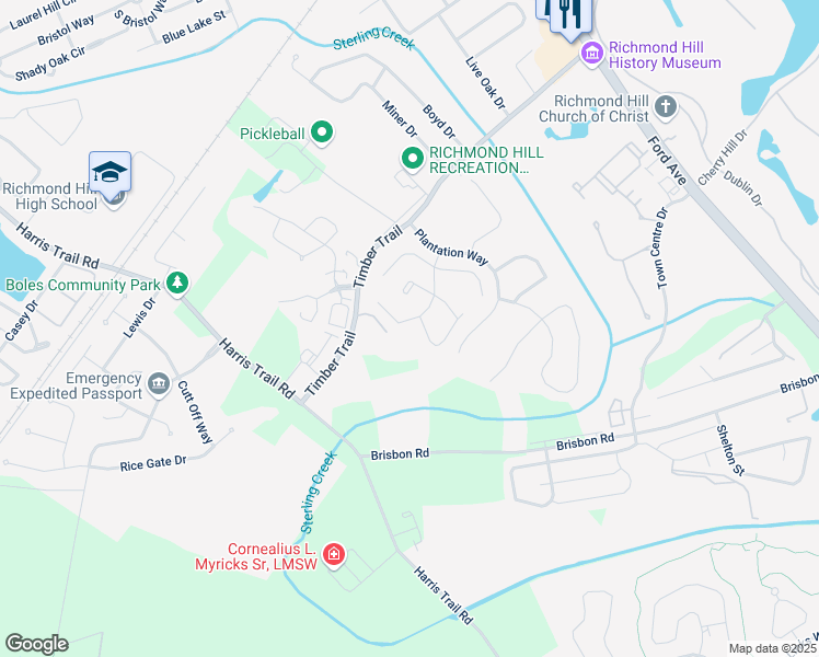map of restaurants, bars, coffee shops, grocery stores, and more near 203 Cottonham Court in Richmond Hill