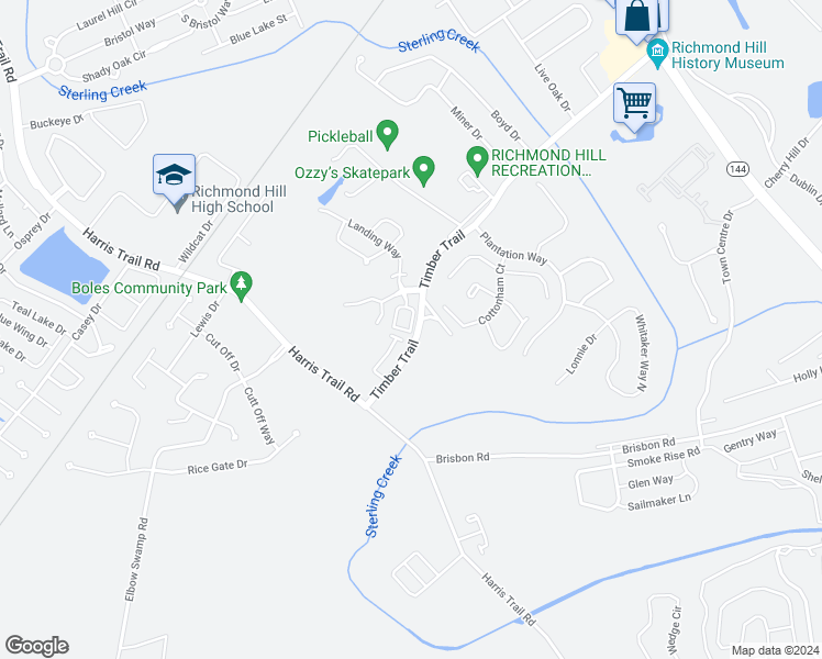 map of restaurants, bars, coffee shops, grocery stores, and more near 125 Connor Loop in Richmond Hill