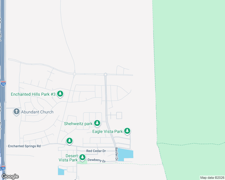map of restaurants, bars, coffee shops, grocery stores, and more near Northwestern Drive in Canutillo