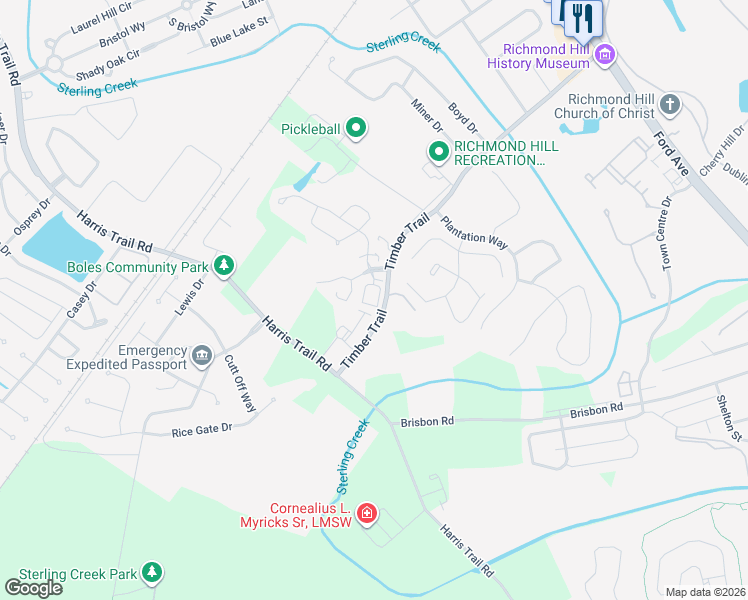 map of restaurants, bars, coffee shops, grocery stores, and more near in Richmond Hill