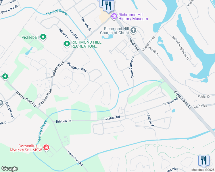 map of restaurants, bars, coffee shops, grocery stores, and more near 68 Whitaker Way in Richmond Hill