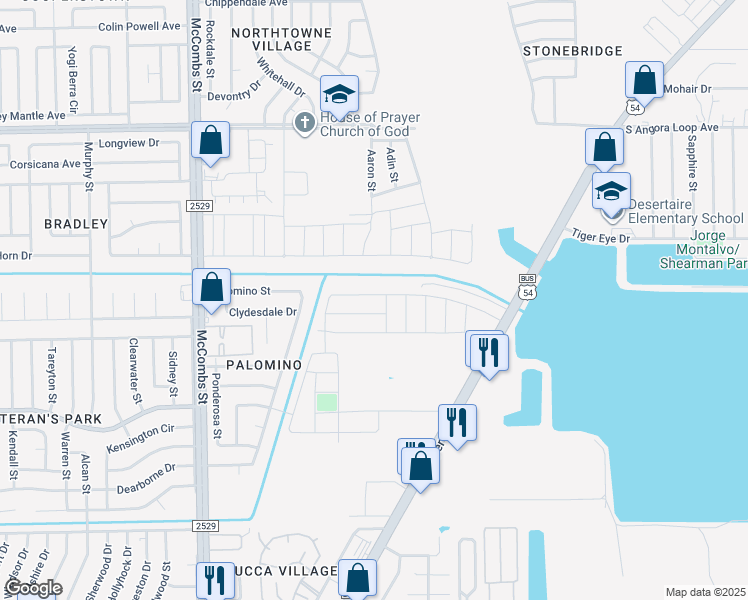 map of restaurants, bars, coffee shops, grocery stores, and more near 10551 Dyer Street in El Paso