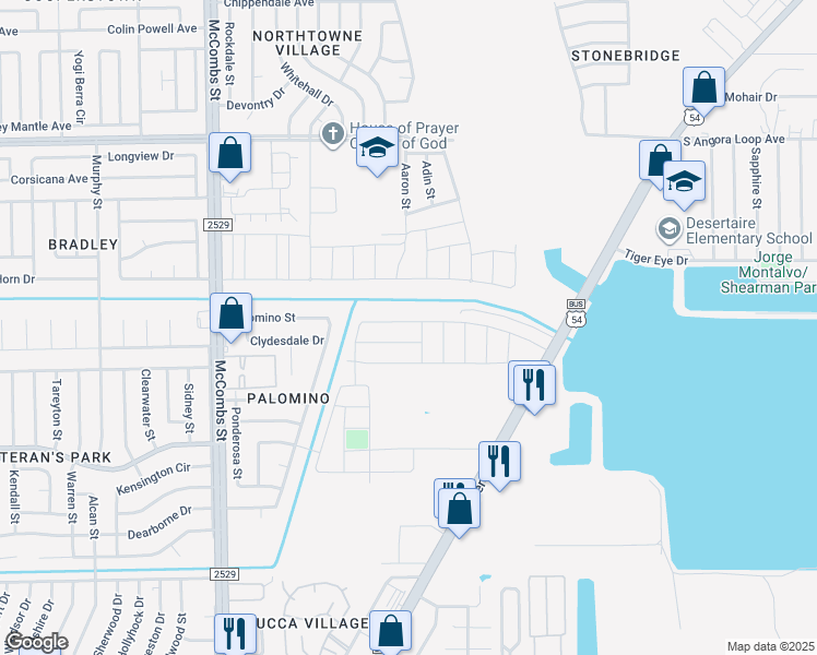 map of restaurants, bars, coffee shops, grocery stores, and more near 10551 Dyer Street in El Paso