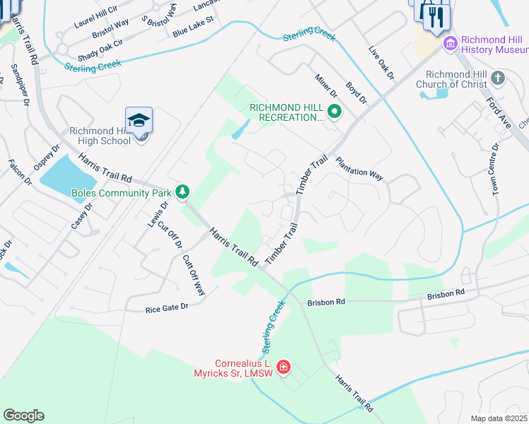 map of restaurants, bars, coffee shops, grocery stores, and more near 111 Market Street in Richmond Hill