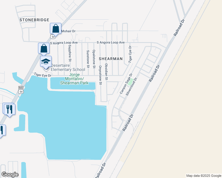 map of restaurants, bars, coffee shops, grocery stores, and more near 6705 Carat Court in El Paso