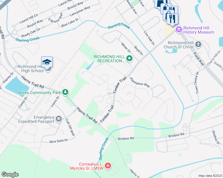 map of restaurants, bars, coffee shops, grocery stores, and more near 35 Connor Loop in Richmond Hill