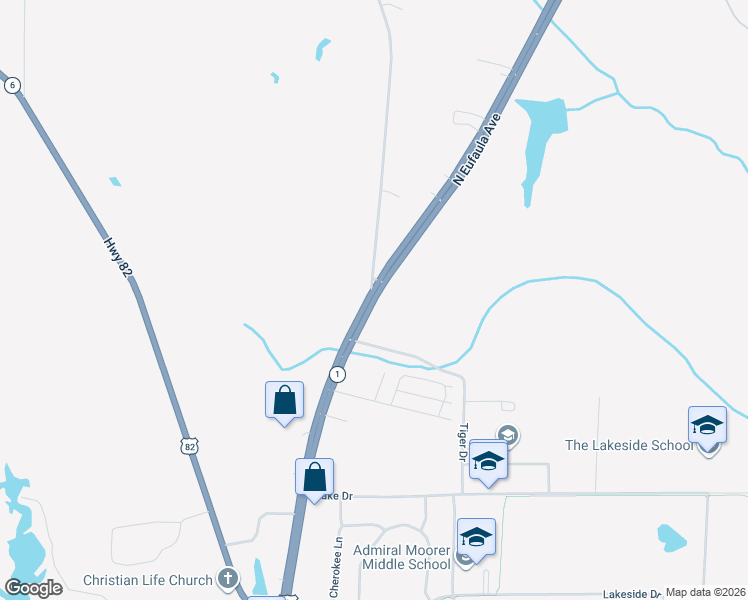 map of restaurants, bars, coffee shops, grocery stores, and more near 1312 North Eufaula Avenue in Eufaula
