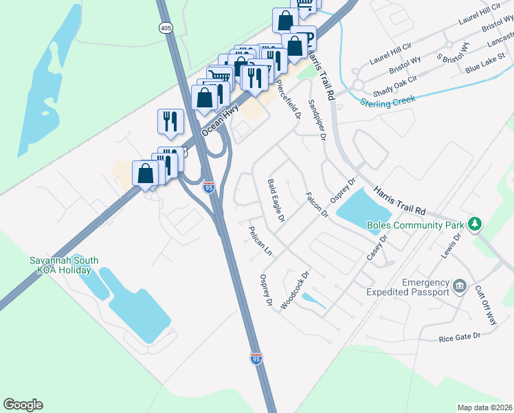 map of restaurants, bars, coffee shops, grocery stores, and more near 579 Piercefield Drive in Richmond Hill