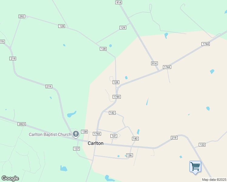 map of restaurants, bars, coffee shops, grocery stores, and more near 179 County Road 128 in Carlton