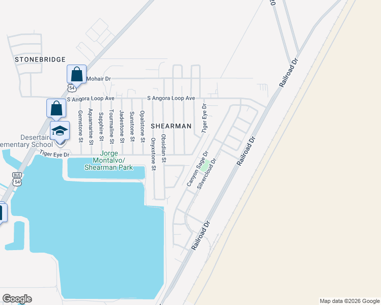map of restaurants, bars, coffee shops, grocery stores, and more near 6655 Tiger Eye Drive in El Paso