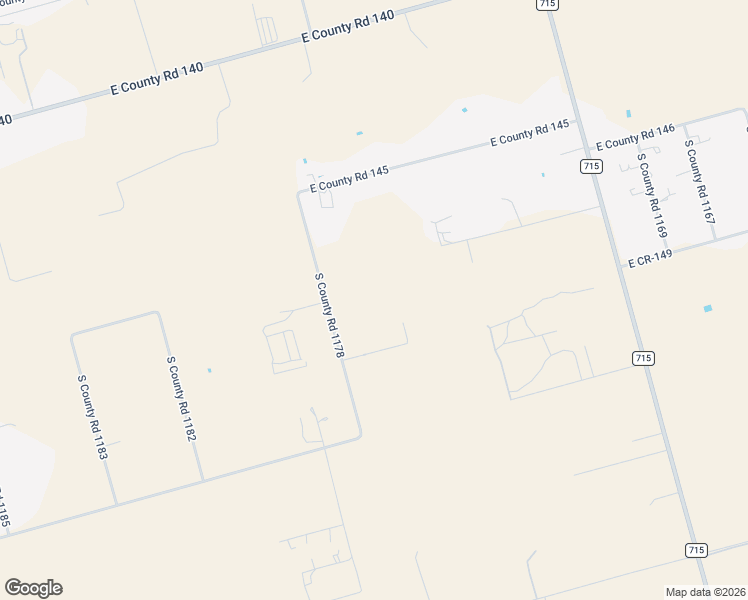 map of restaurants, bars, coffee shops, grocery stores, and more near 6100-6298 South County Road 1178 in Midland