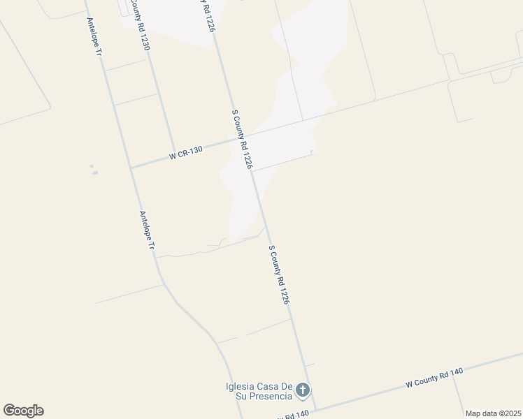 map of restaurants, bars, coffee shops, grocery stores, and more near South County Road 1226 in Midland