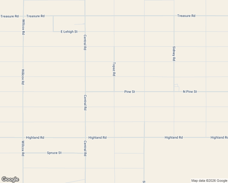 map of restaurants, bars, coffee shops, grocery stores, and more near Pine Street in Cochise County