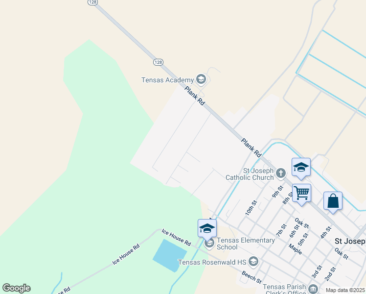 map of restaurants, bars, coffee shops, grocery stores, and more near 103 Martha Street in Saint Joseph