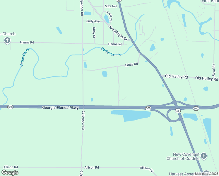 map of restaurants, bars, coffee shops, grocery stores, and more near 130 Rehab Road in Cordele