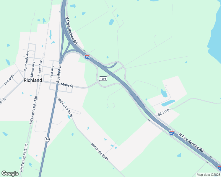 map of restaurants, bars, coffee shops, grocery stores, and more near 503 South Int Highway 45 W in Richland
