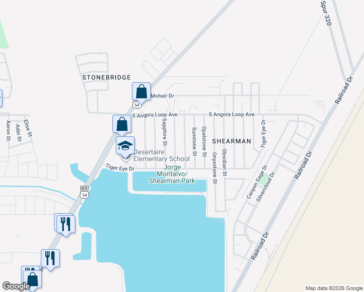 map of restaurants, bars, coffee shops, grocery stores, and more near 10737 Jadestone Street in El Paso