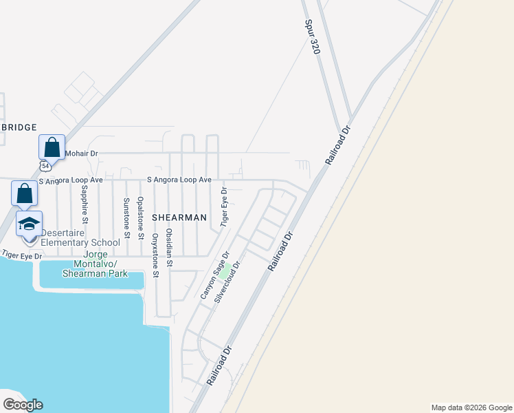 map of restaurants, bars, coffee shops, grocery stores, and more near 10733 Canyon Sage Drive in El Paso