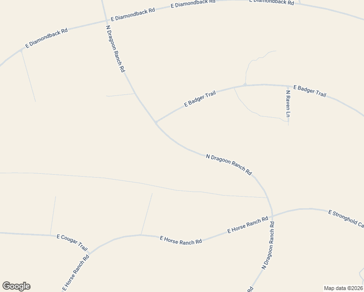 map of restaurants, bars, coffee shops, grocery stores, and more near North Dragoon Ranch Road in Saint David