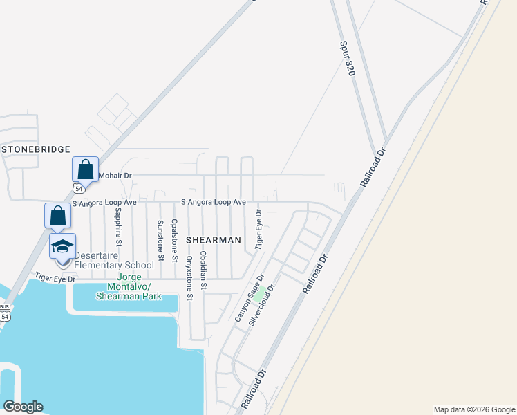 map of restaurants, bars, coffee shops, grocery stores, and more near 6709 Stone Court in El Paso