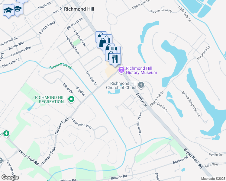 map of restaurants, bars, coffee shops, grocery stores, and more near 141 Timber Trail in Richmond Hill