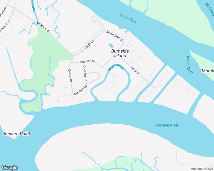map of restaurants, bars, coffee shops, grocery stores, and more near 334 Island Road in Savannah