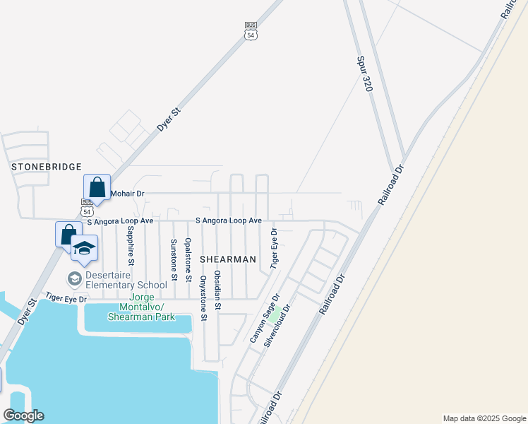 map of restaurants, bars, coffee shops, grocery stores, and more near 12412 Road Runner Street in El Paso