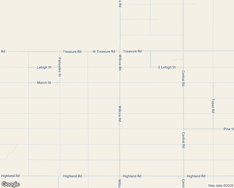 map of restaurants, bars, coffee shops, grocery stores, and more near 245 Willcox Road in Cochise County