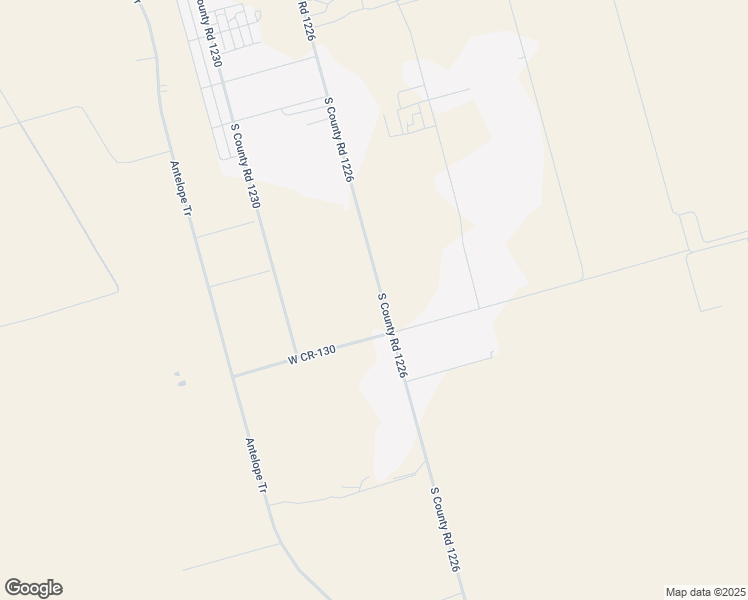 map of restaurants, bars, coffee shops, grocery stores, and more near South County Road 1226 in Midland