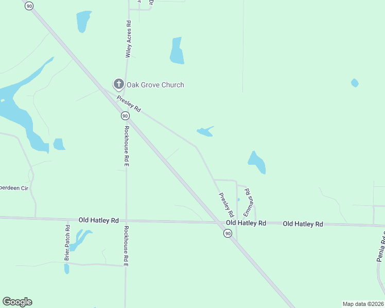 map of restaurants, bars, coffee shops, grocery stores, and more near 224 Presley Road in Cordele