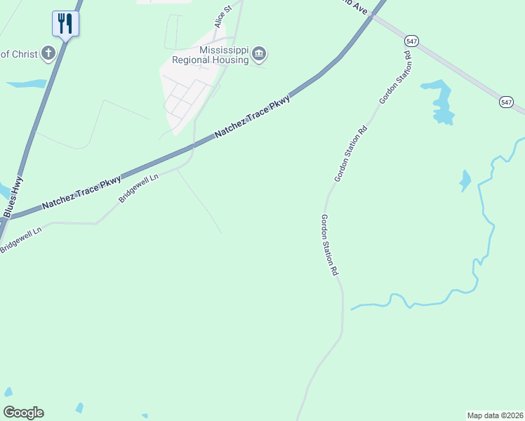 map of restaurants, bars, coffee shops, grocery stores, and more near 8145 Gordon Station Road in Port Gibson
