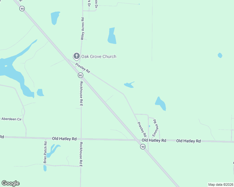 map of restaurants, bars, coffee shops, grocery stores, and more near 224 Presley Road in Cordele