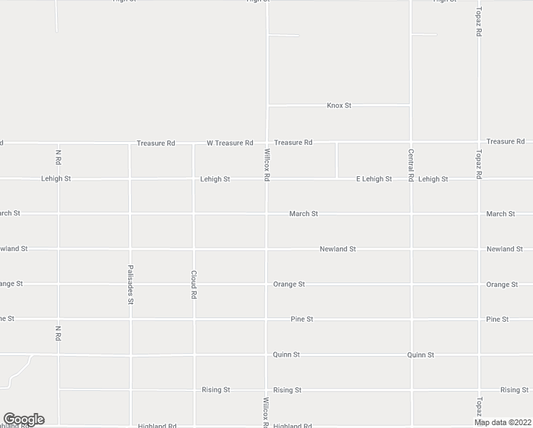 map of restaurants, bars, coffee shops, grocery stores, and more near March Street in Cochise County