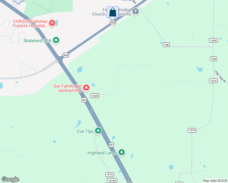 map of restaurants, bars, coffee shops, grocery stores, and more near 353 Co Road in Jacksonville