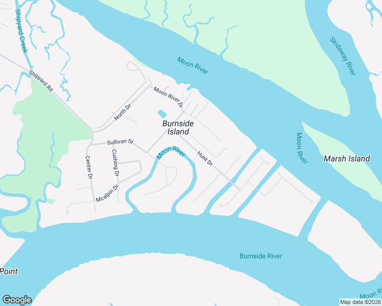 map of restaurants, bars, coffee shops, grocery stores, and more near 60 Hunt Drive in Savannah