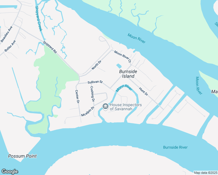 map of restaurants, bars, coffee shops, grocery stores, and more near 328 Sullivan Street in Savannah