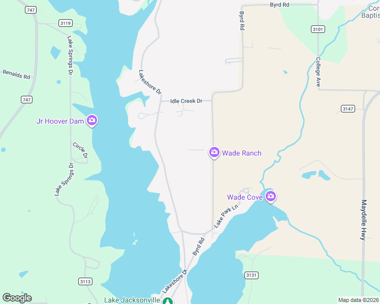 map of restaurants, bars, coffee shops, grocery stores, and more near 2139 Byrd Road in Jacksonville