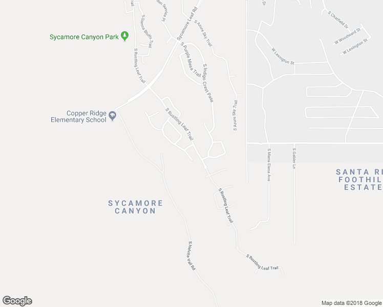 map of restaurants, bars, coffee shops, grocery stores, and more near 17745 South Vermillion Sunset Drive in Vail