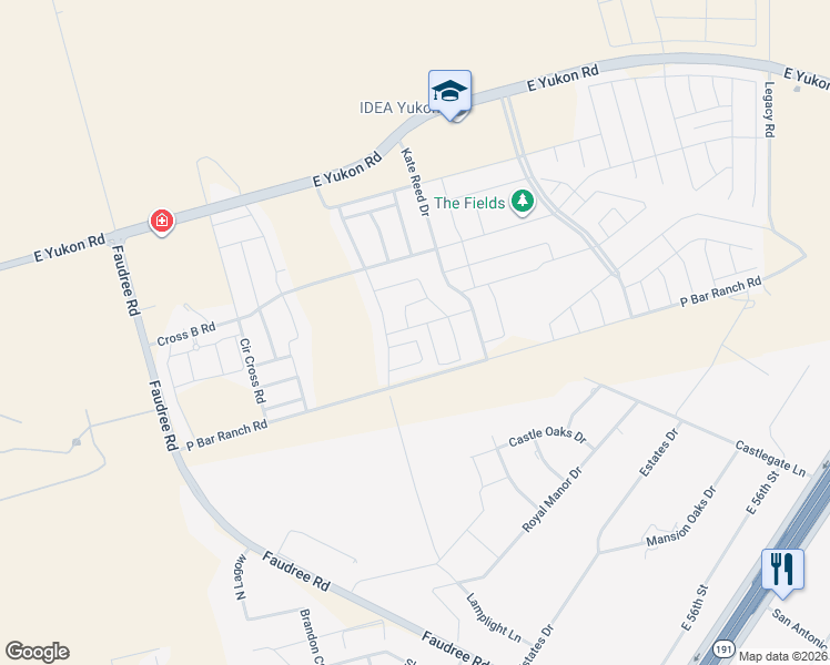 map of restaurants, bars, coffee shops, grocery stores, and more near 31 Purple Sage Ranch Circle in Odessa