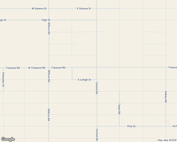 map of restaurants, bars, coffee shops, grocery stores, and more near 170 Treasure Road in Cochise County