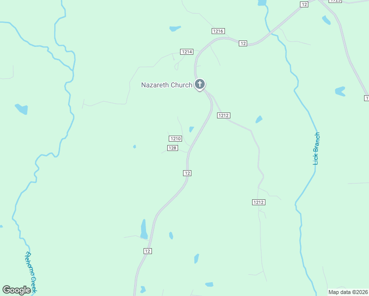 map of restaurants, bars, coffee shops, grocery stores, and more near 977 County Road 12 in Bay Springs