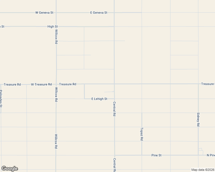 map of restaurants, bars, coffee shops, grocery stores, and more near 170 Treasure Road in Cochise County