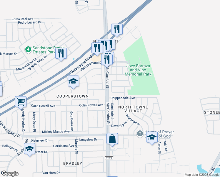 map of restaurants, bars, coffee shops, grocery stores, and more near 11107 Redstone Cove Drive in El Paso