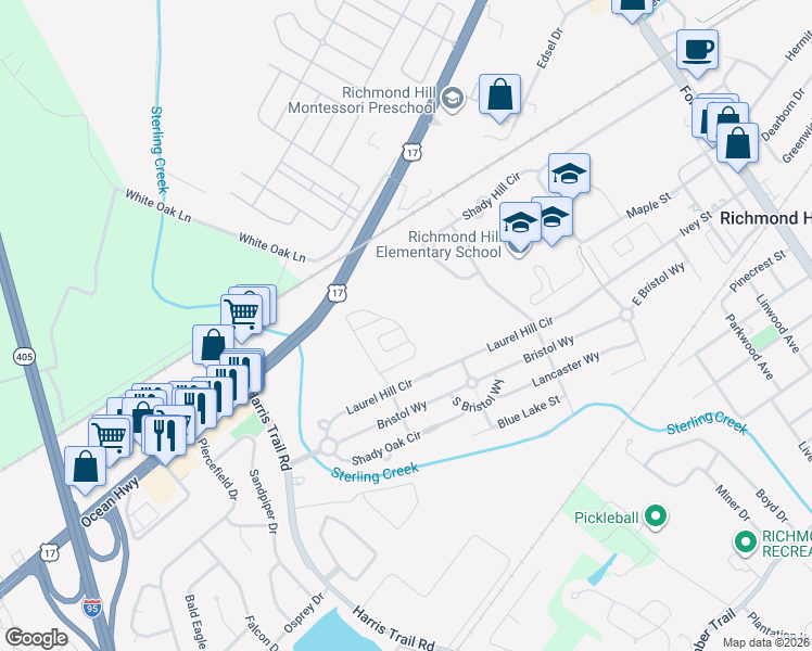 map of restaurants, bars, coffee shops, grocery stores, and more near 270 Summer Hill Way in Richmond Hill