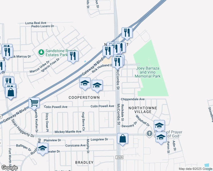 map of restaurants, bars, coffee shops, grocery stores, and more near 5729 Kalpana Chawla Court in El Paso