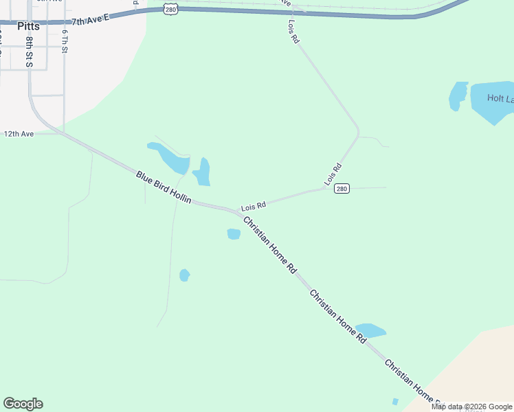 map of restaurants, bars, coffee shops, grocery stores, and more near Christian Church Home Road in Wilcox County
